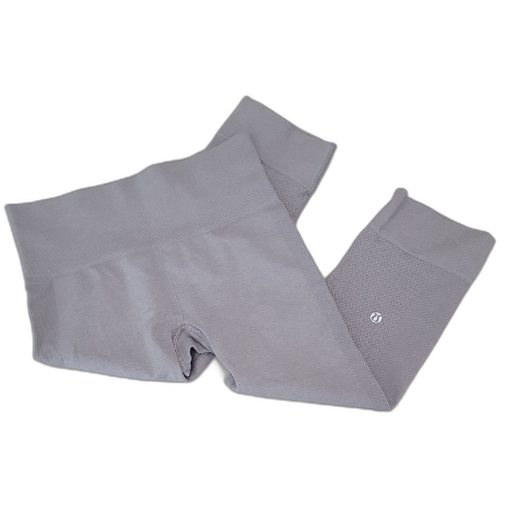 Lululemon Athletica Light Gray Cropped Compression Leggings